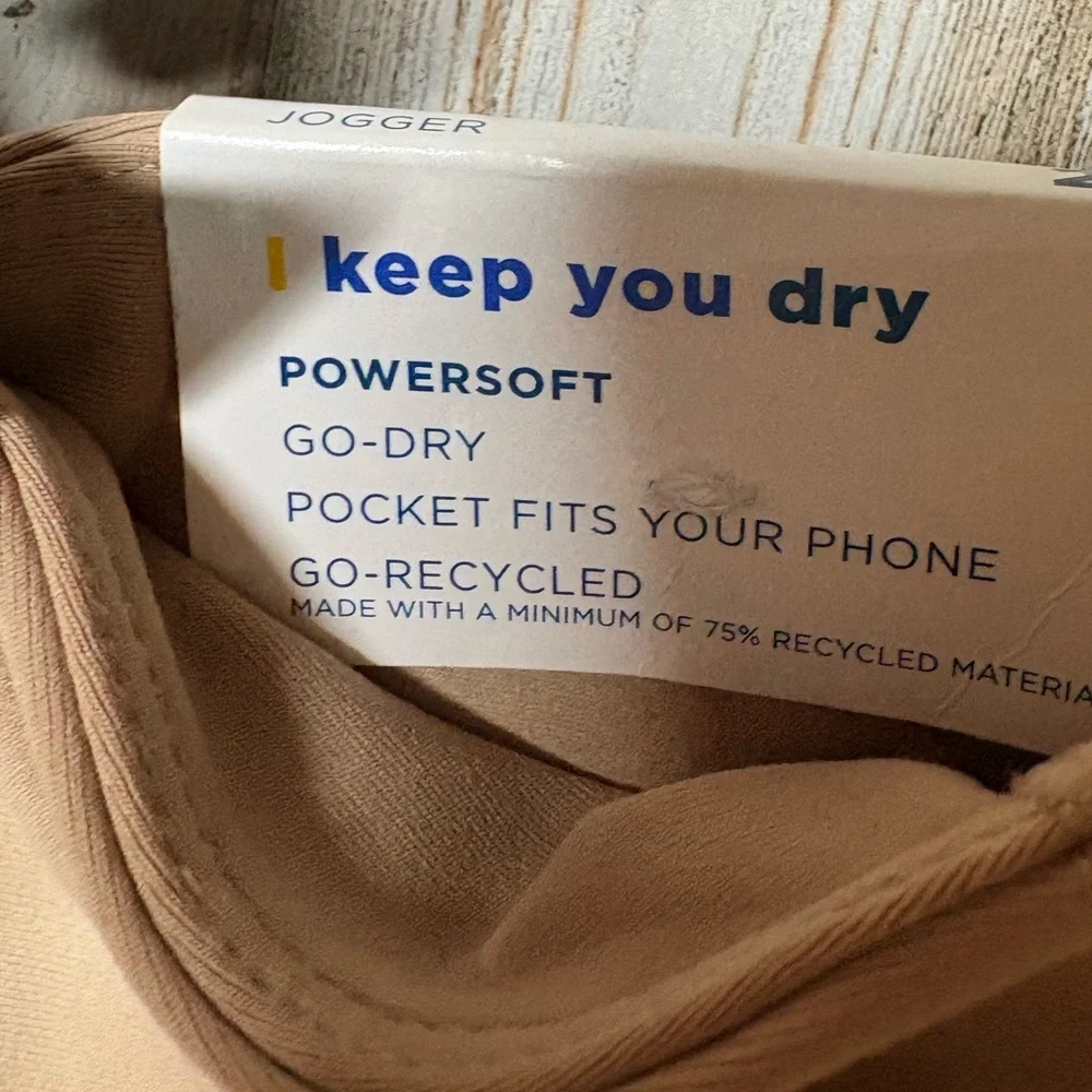 Old Navy Active Powersoft High Rise Beige Jogger Pants Size 2X NWT - Picture 8 of 11